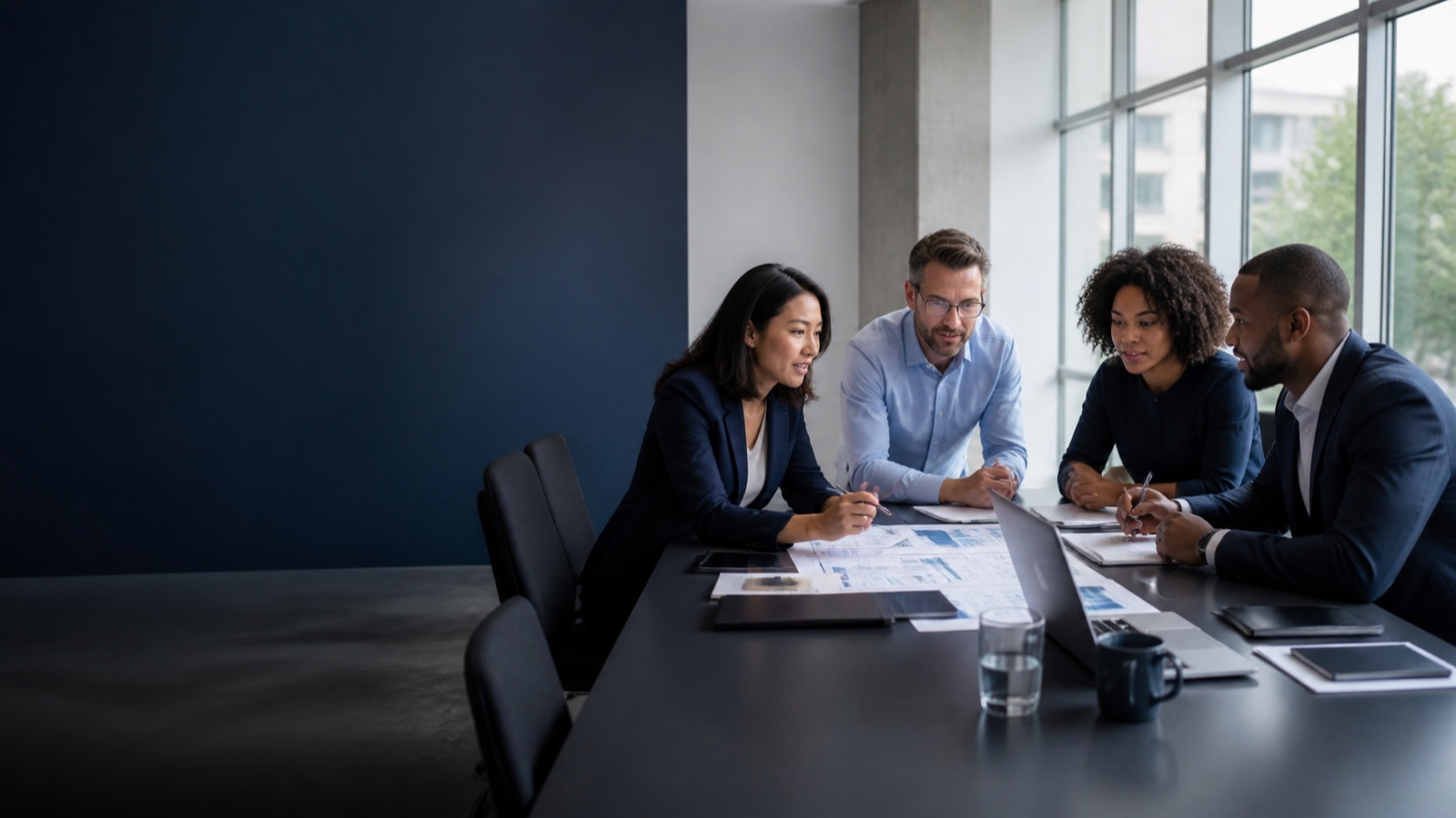 Equipas de organizações parceiras a trabalhar em conjunto